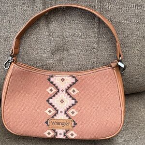 Wrangler Brown Geometric Women's Shoulder Bag